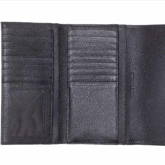 Michael Kors Cassie Large Tri Fold Wallet Black - Picture 3 of 5